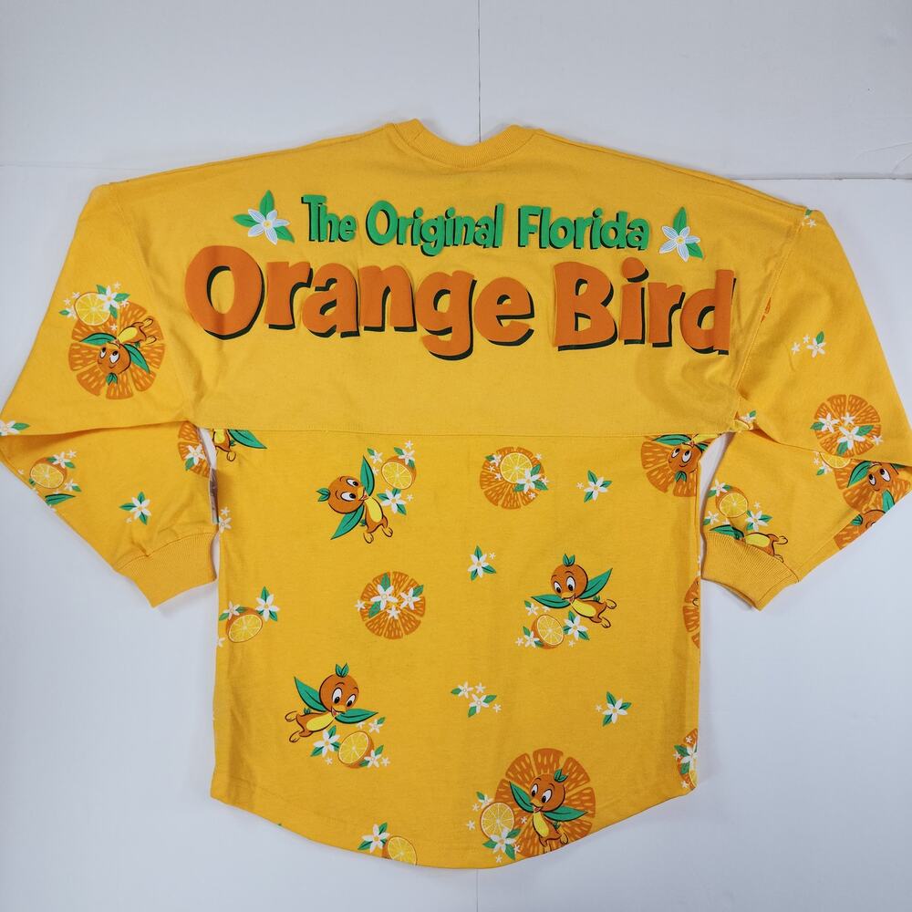 Disney Parks Orange Bird Spirit Jersey Sweatshirt Yellow XS - Picture 8 of 9